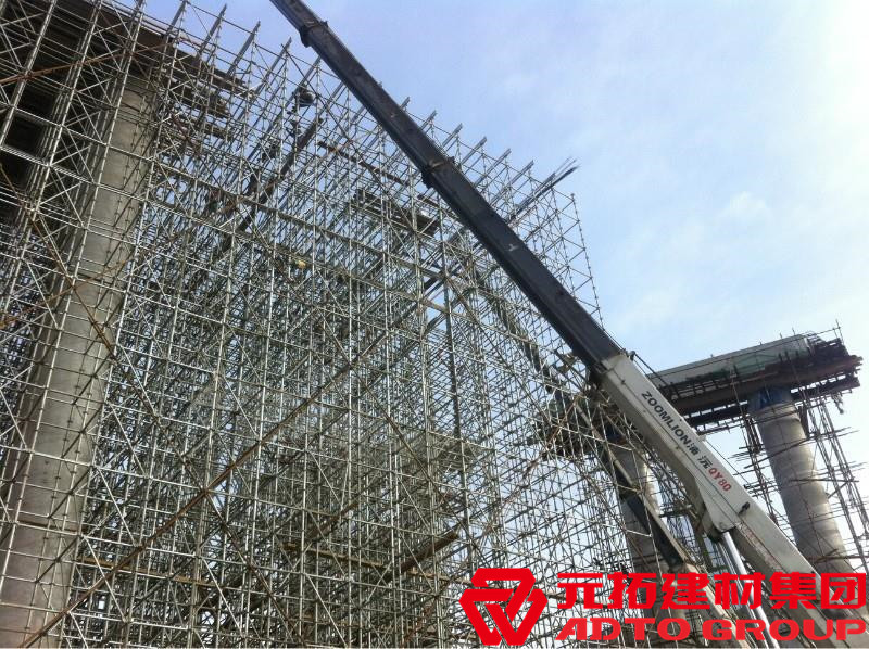 盤扣腳手架是什么材料，盤扣架多少米一噸？